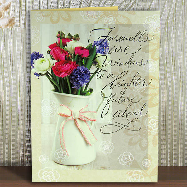 office farewell greeting card