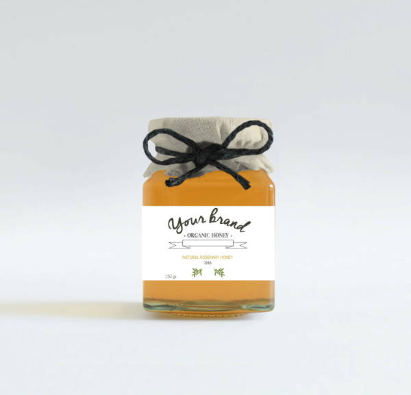 custom honey jar label