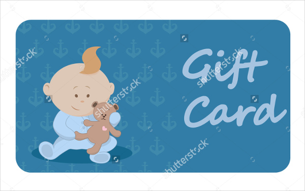 personalized baby shower gift card