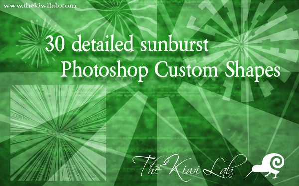 photoshop sunburst brushes