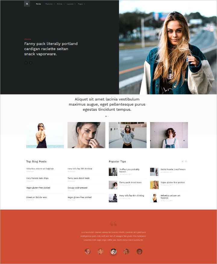 the beautiful lifestyle joomla template1
