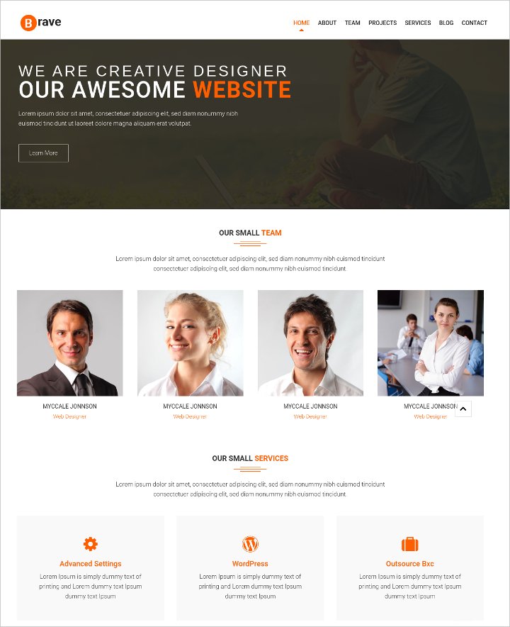fully responsive one page joomla template11