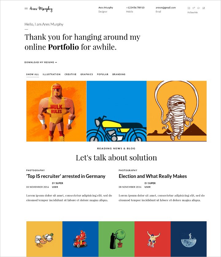well designed portfolio joomla template1
