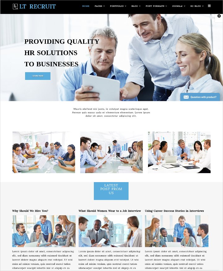 responsive joomla template for job portals1