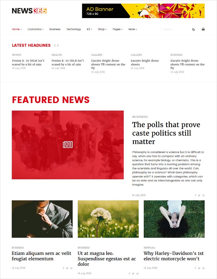 responsive joomla template for news based site1