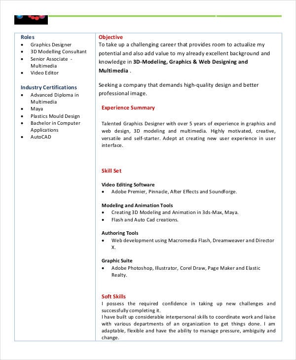 basic fresher resume in pdf