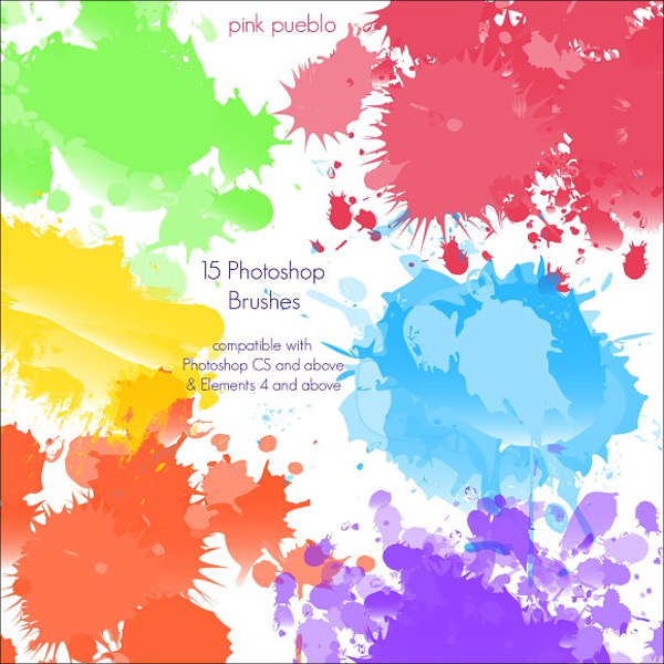 paint splash brushes for photoshop free download