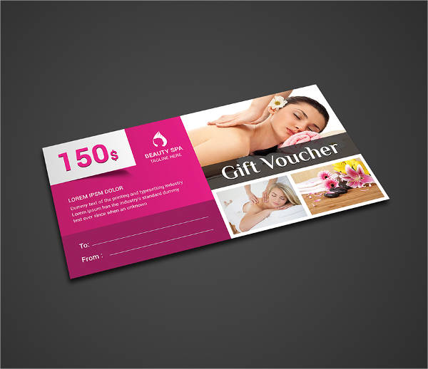 free printable spa voucher template