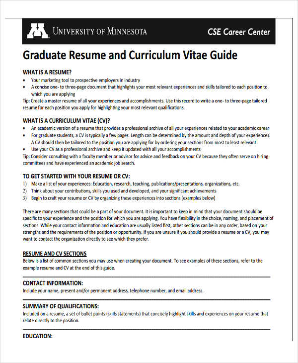 Sample Cv For Lecturer Position In University Pdf : I ...