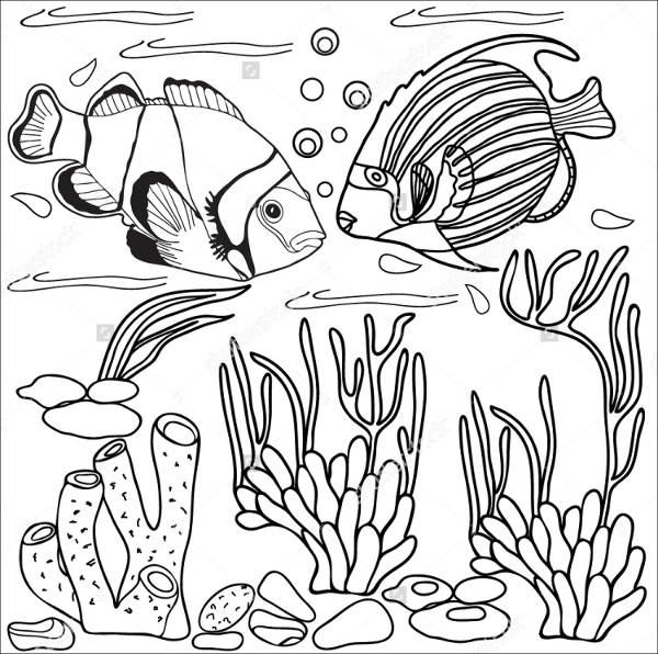 5+ Sea Animal Templates - Free Printable Crafts &amp; Colouring Pages