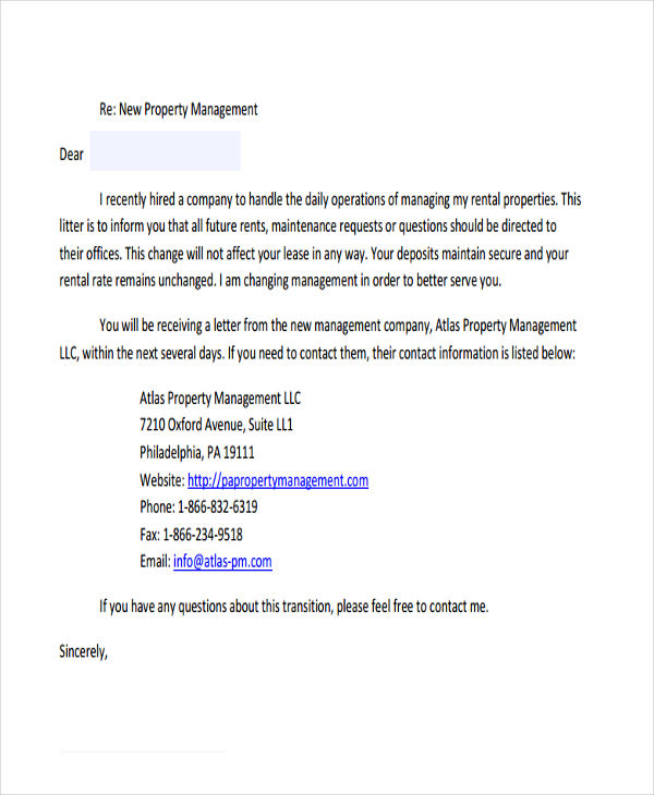 15  Property Transfer Letter Templates PDF DOC