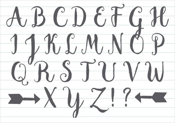 handwriting aesthetic fonts alphabet aesthetic elegants