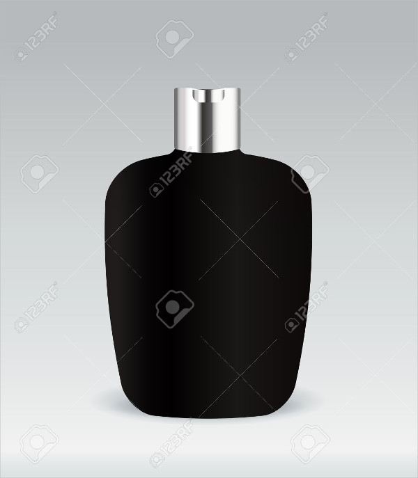 blank perfume bottle label