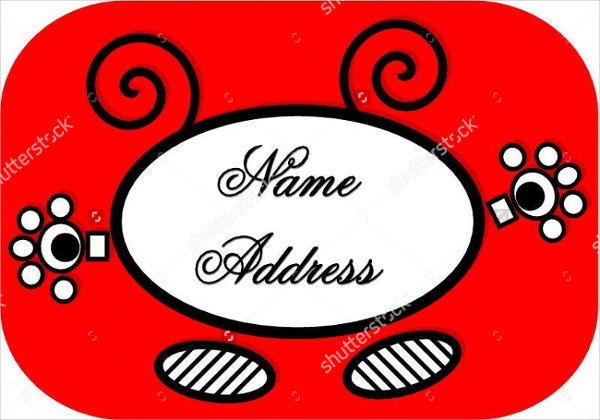 printable blank address label template