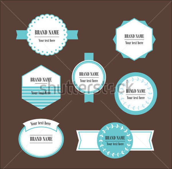 food packaging labels and badges