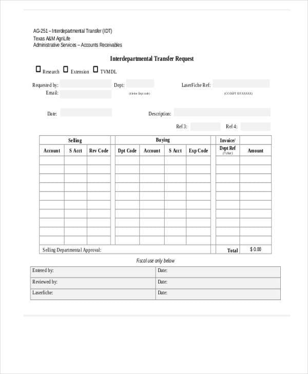 request for department transfer letter template4