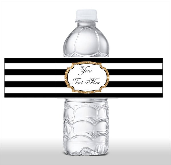 10+ Blank Water Bottle Label Templates Free Printable