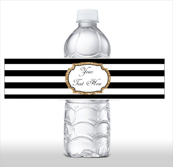 10 blank water bottle label templates free printable