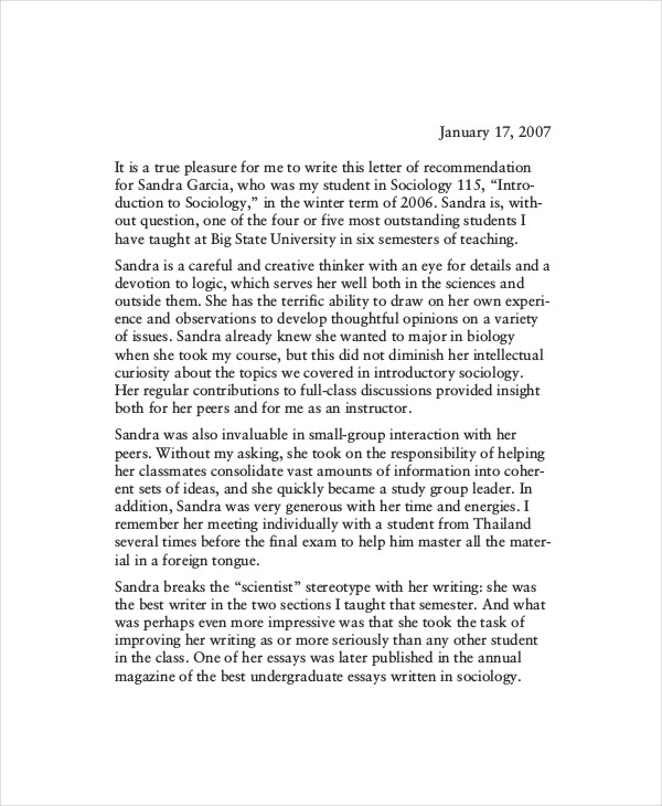 Medical Reference Letter Format