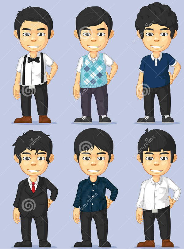 male character vector