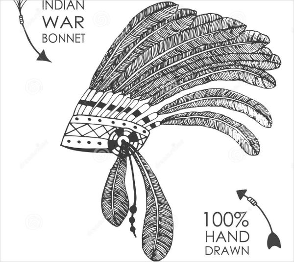 hand drawn tribal illustration