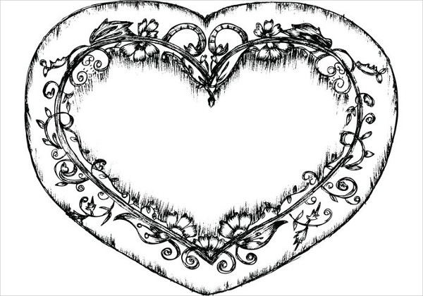 hand drawn heart illustration