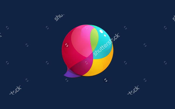 sphere speech bubble logo
