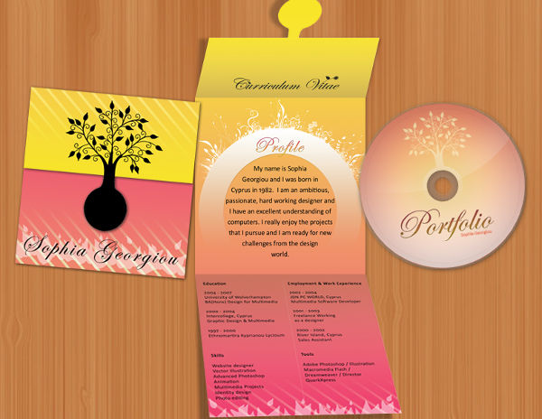 portfolio cd cover design