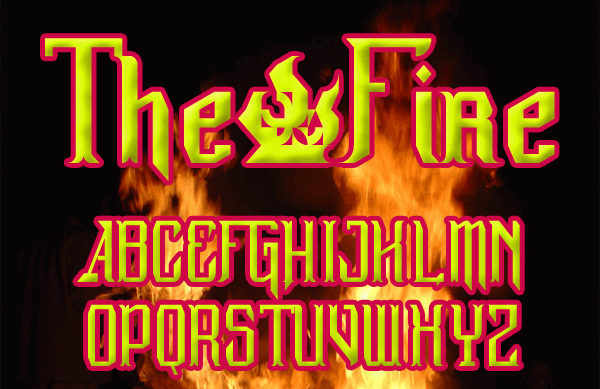 gothic fire font