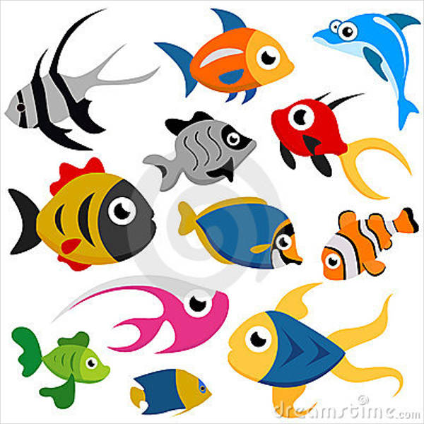 cartoon fish vector