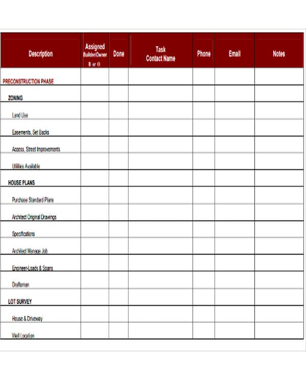 Construction Project List Template from images.template.net