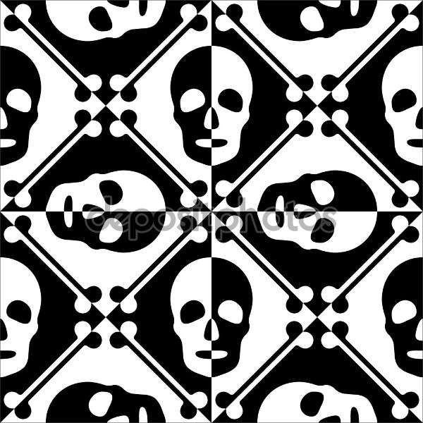 seamless skull patterns