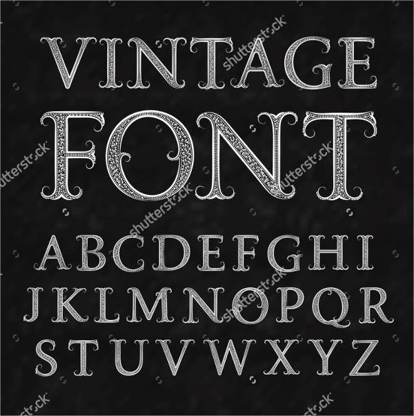 6 vintage alphabet letters free premium templates free premium templates