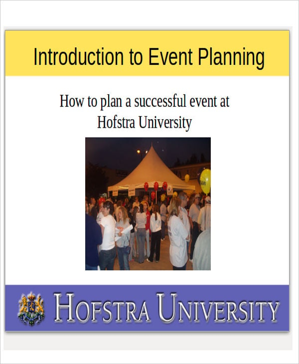 event planner presentation template