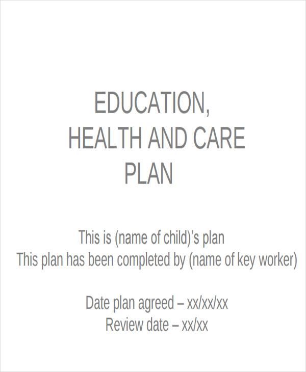 health care plan education