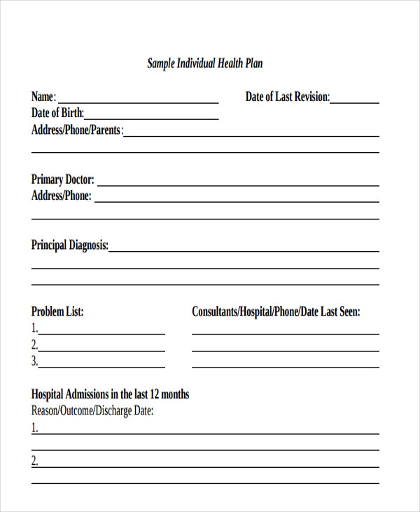 Printable Individual Care Plan Template Printable Templates