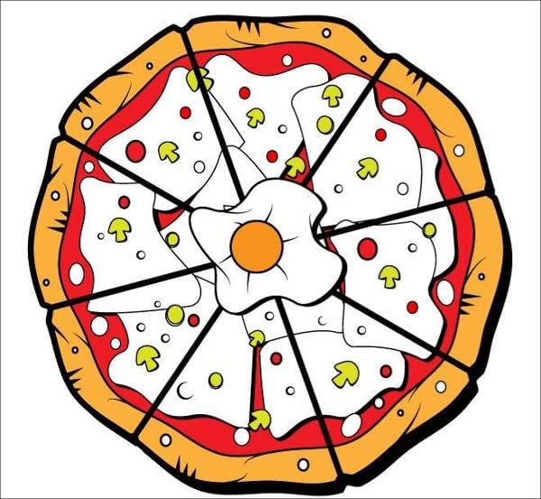 How to Draw a Cartoon Pizza Slice cute kawaii and easy | Cute pizza, Cute easy  drawings, Cartoon pizza slice
