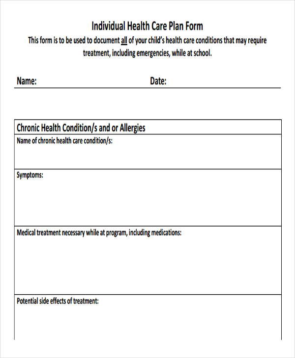 Health Care Plan Template 15 Word PDF Format Download 