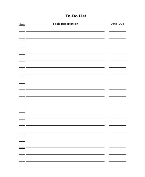 Holiday to Do List Templates - 6+ Free Word, PDF Format Download!