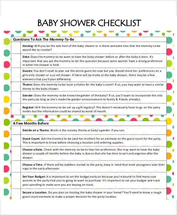 Bridal Shower Gift List Templates 5+ Free Word, PDF Format Download!