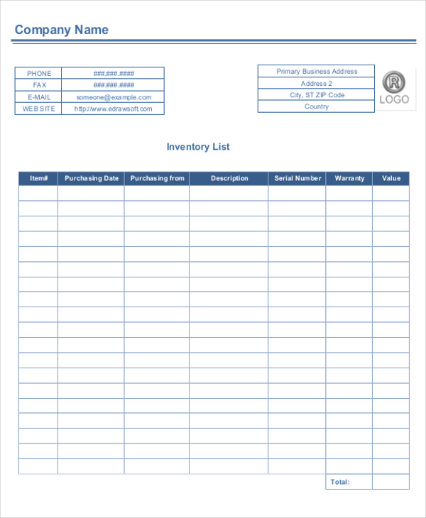 Business Inventory Template from images.template.net