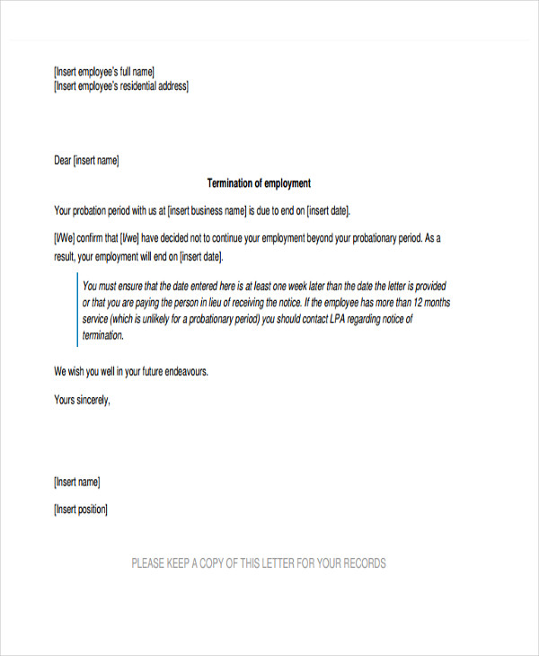 13 Final Warning Letter Template 13 Word Pdf Format Download 1951