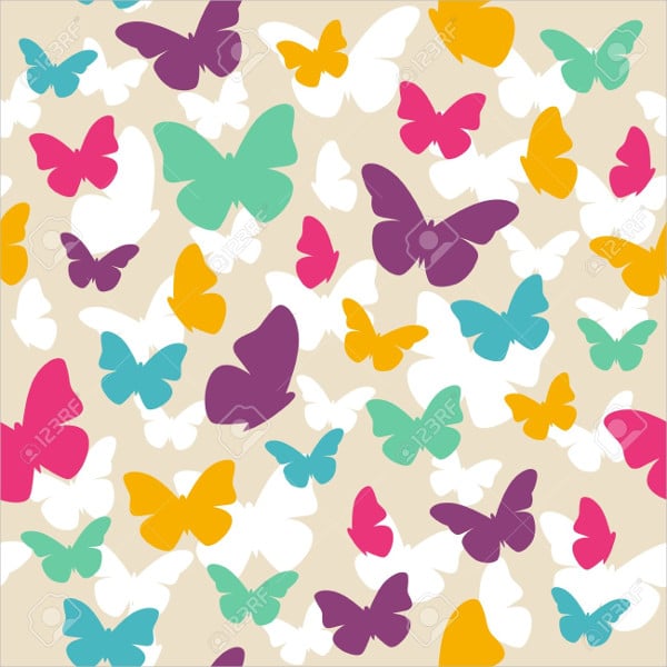 colorful butterfly pattern