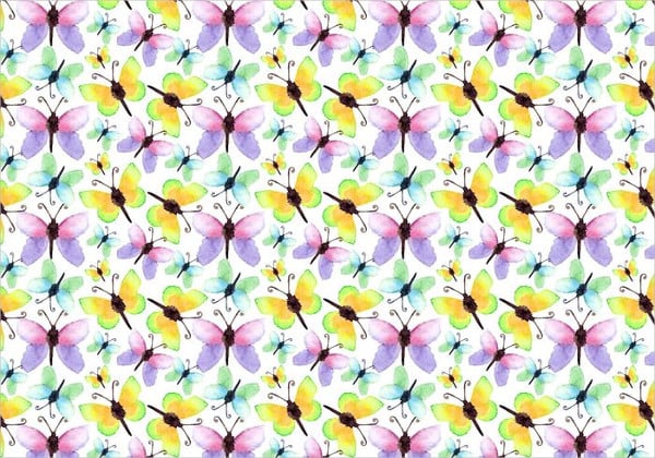 watercolor butterfly pattern