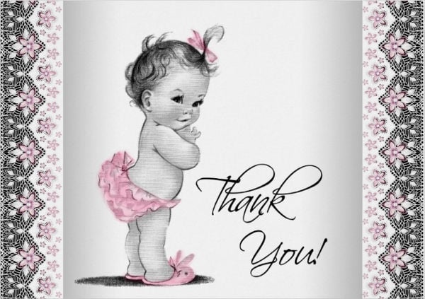 baby shower thank you bookmark template