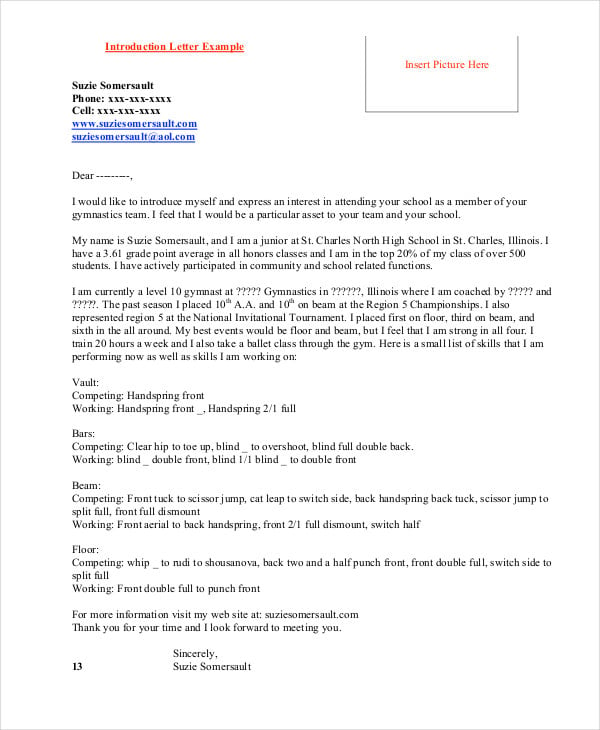 college recruiting email template