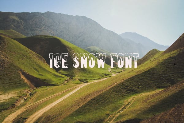 ice snow font