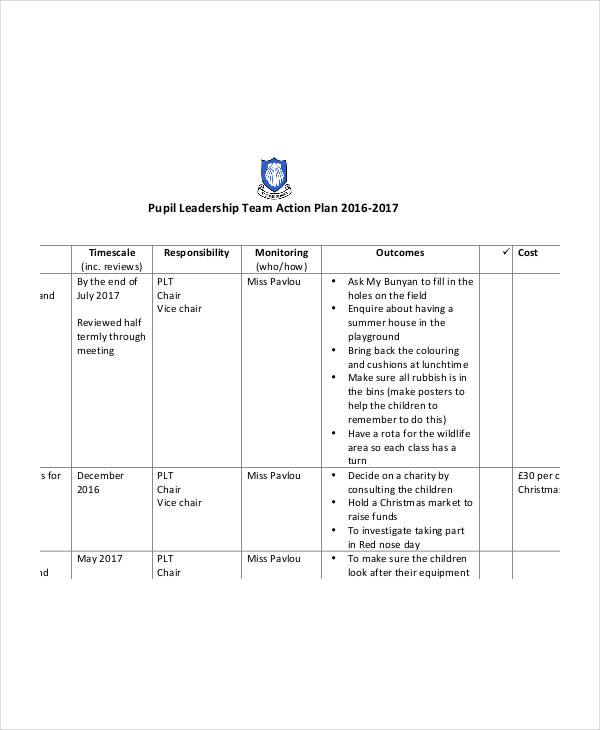 Team Action Plan Template 11  Free PDF Format Download Team Action Plan Template 11  Free PDF Format Download