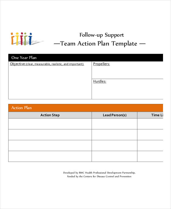 Team Action Plan Template 11+ Free PDF Format Download!