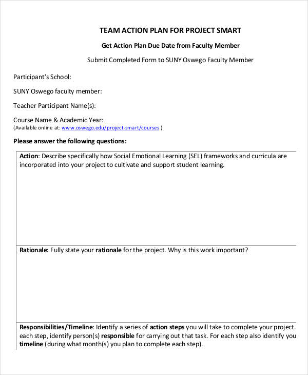 Team Action Plan Template 11  Free PDF Format Download Team Action Plan Template 11  Free PDF Format Download